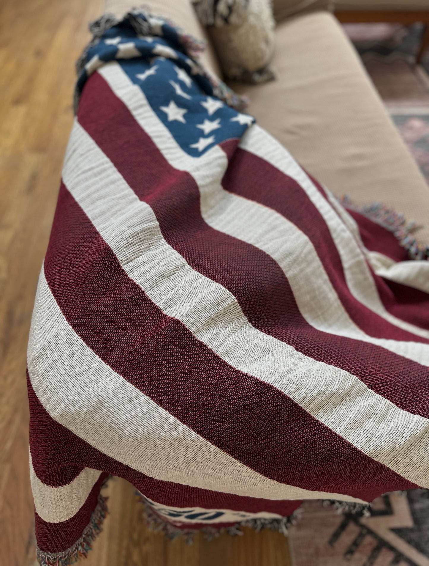 America 250th Flag Woven Blanket