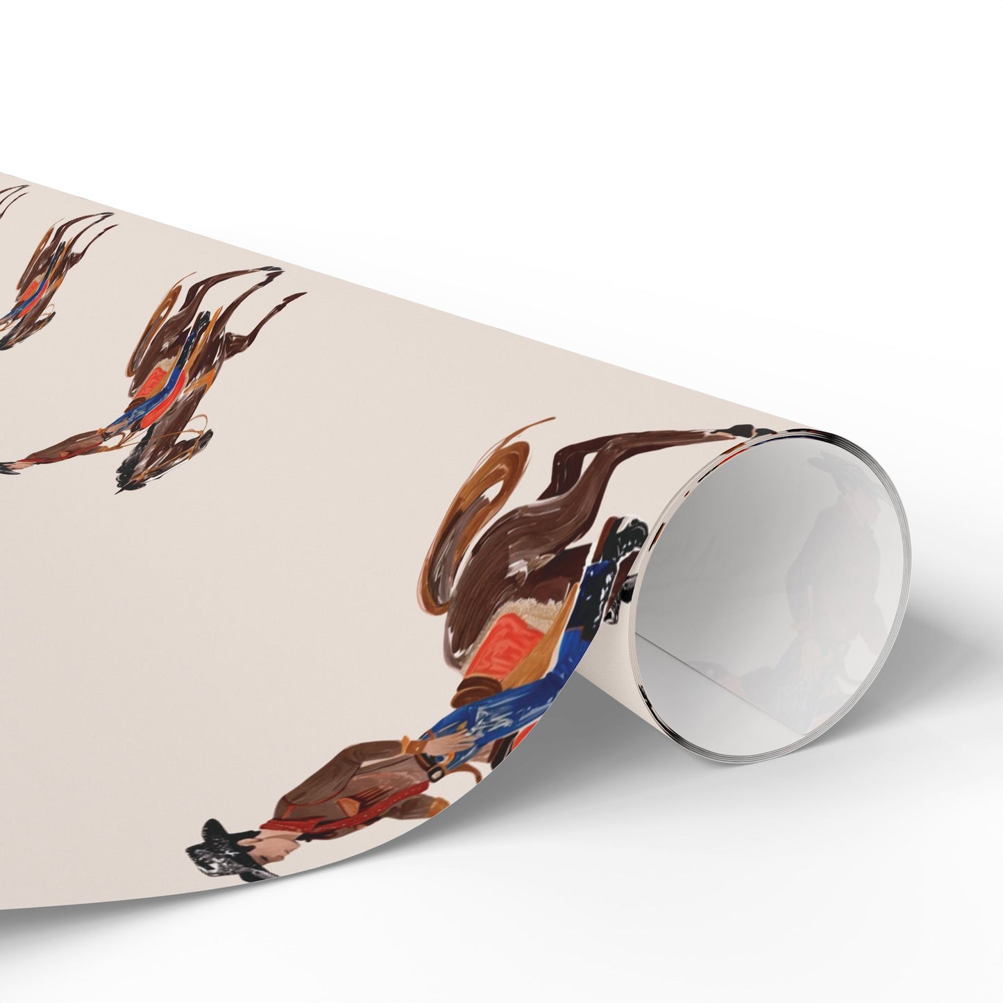 Ridin' Cowboy Wrapping Paper Roll