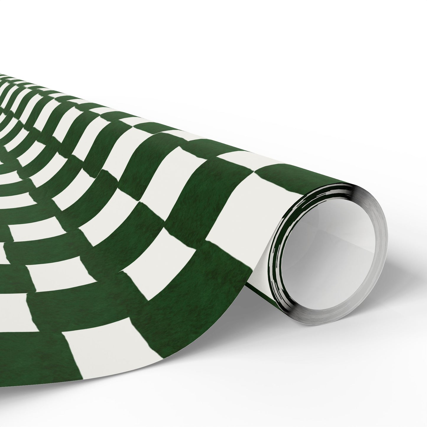 Green Checkered Wrapping Paper Roll