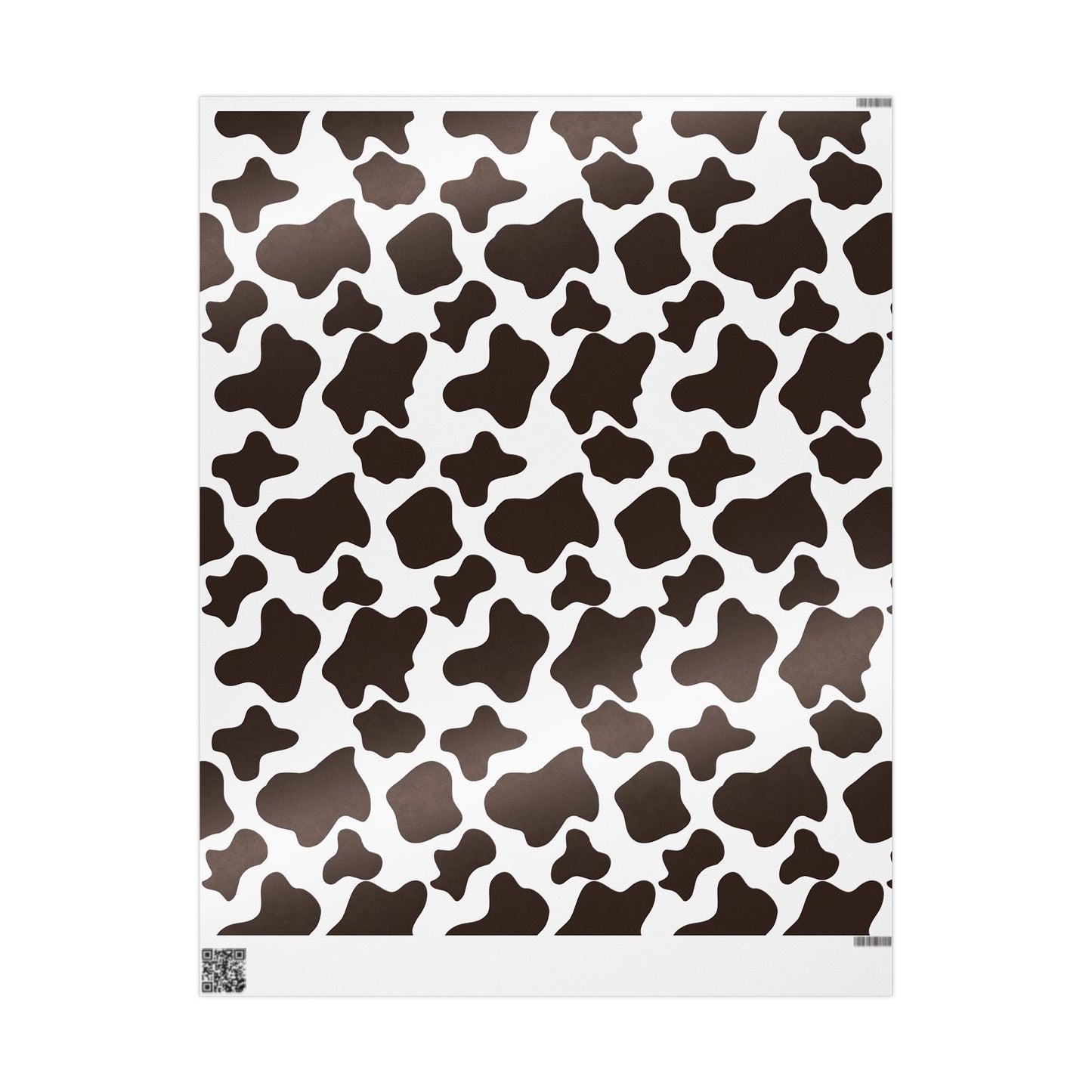 Black Cowhide Wrapping Paper, Western Cow Gift Wrap
