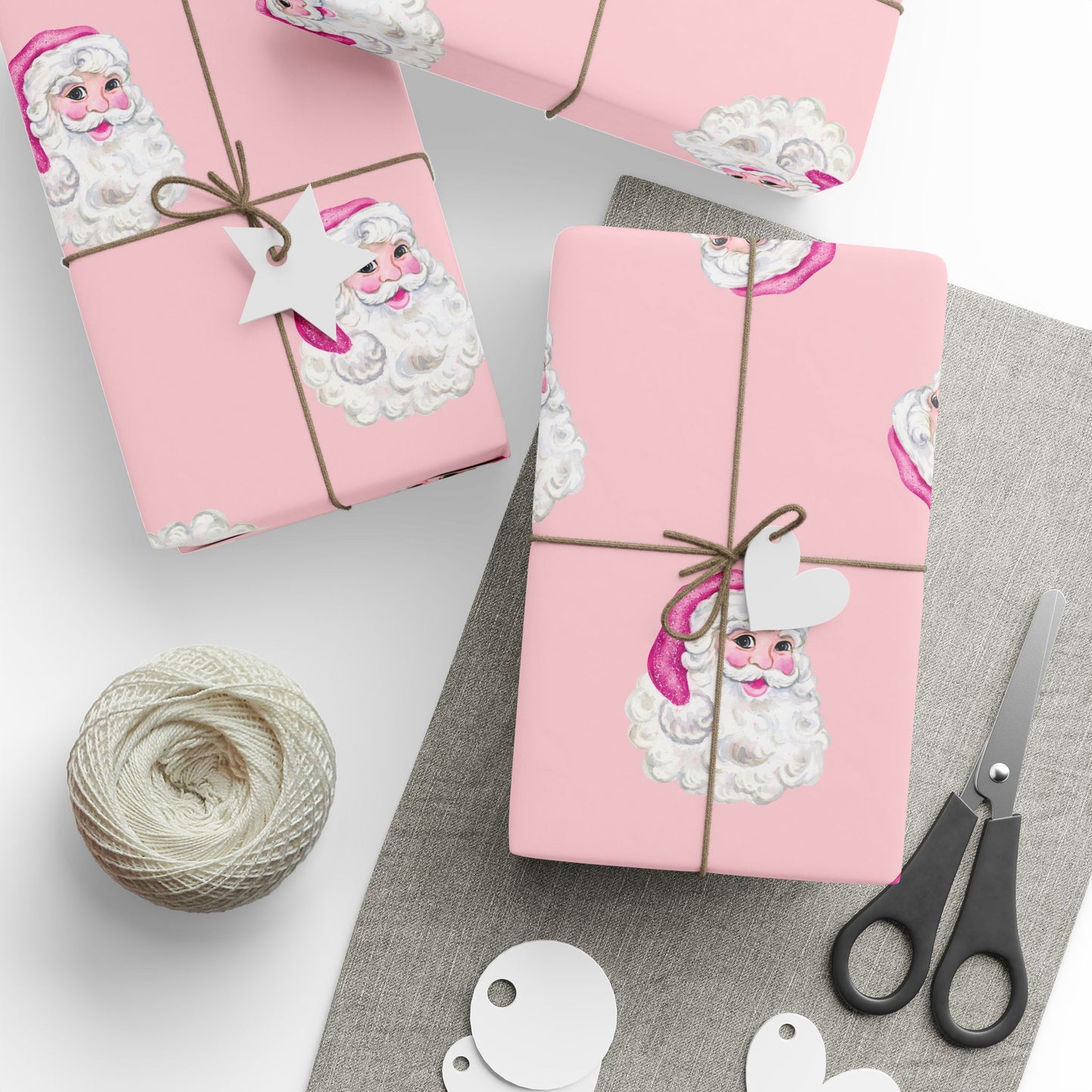 Pink Sequin Santa