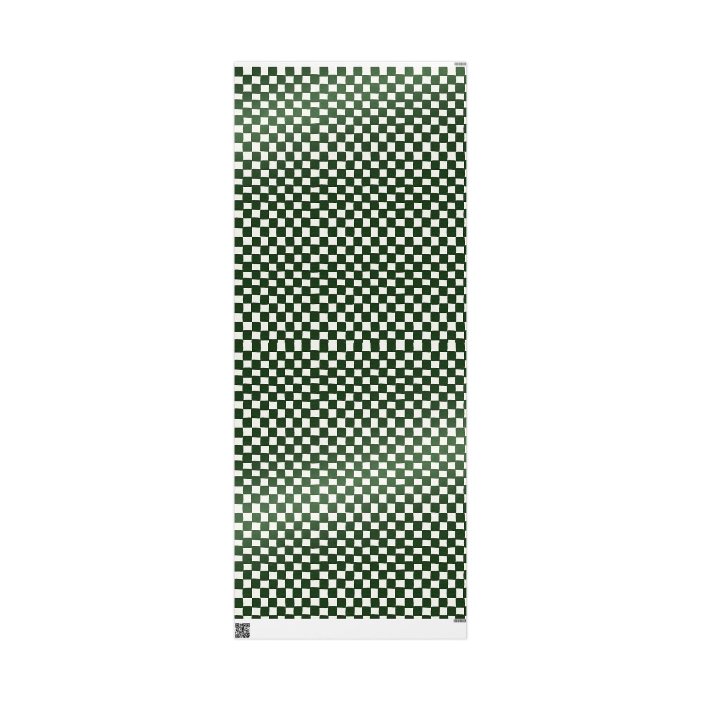 Green Checkered Wrapping Paper Roll