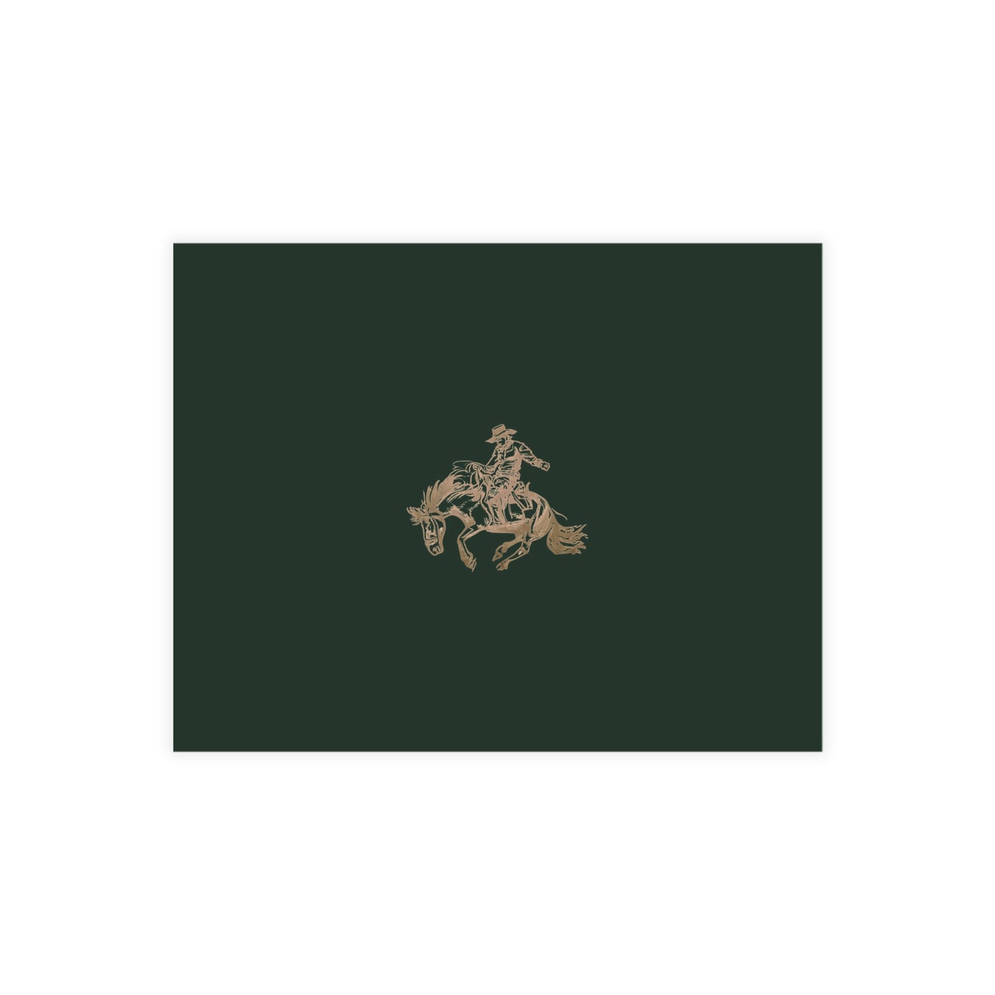 Green Rodeo Stationery with Envelopes, Personalized Stationery