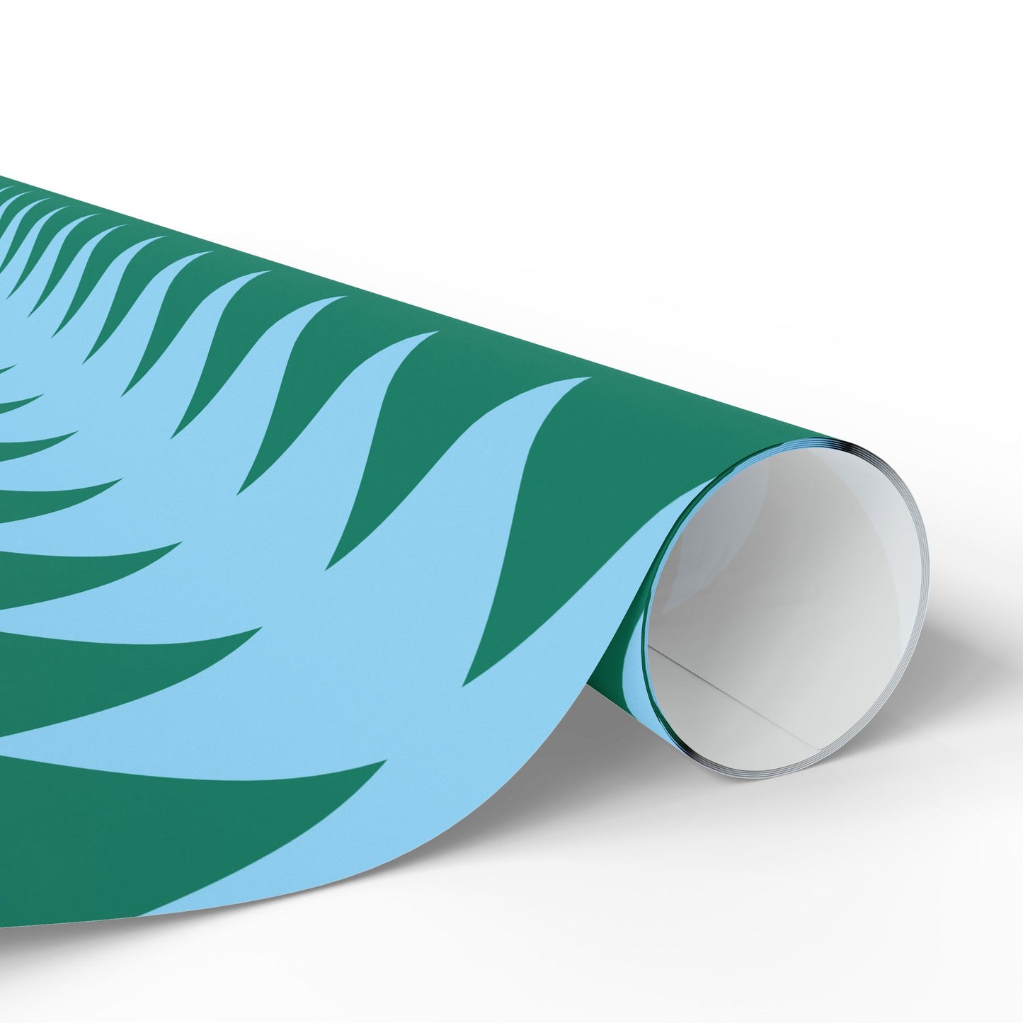 Blue & Green Harlequin Wrapping Paper Roll