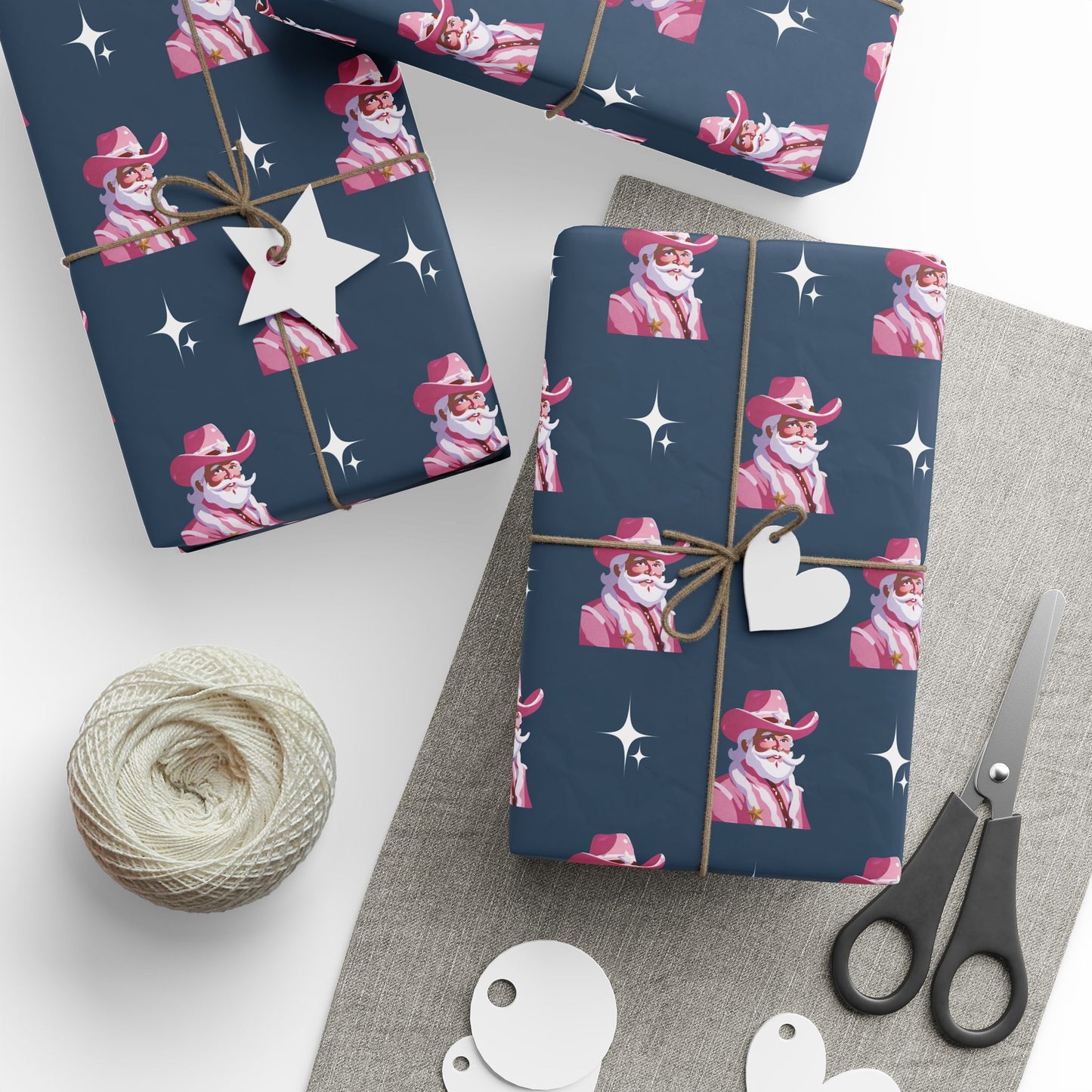 Cowboy Santa Wrapping Paper
