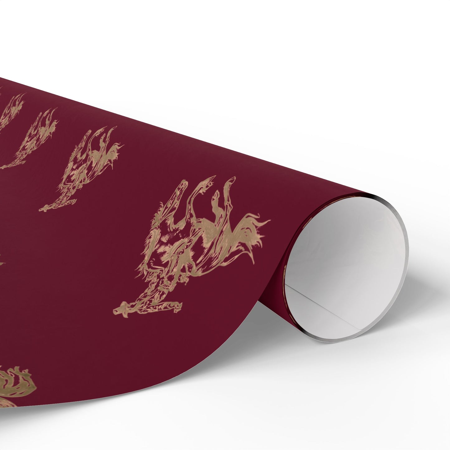 Crimson Cowboy Western Rodeo Wrapping Paper Roll