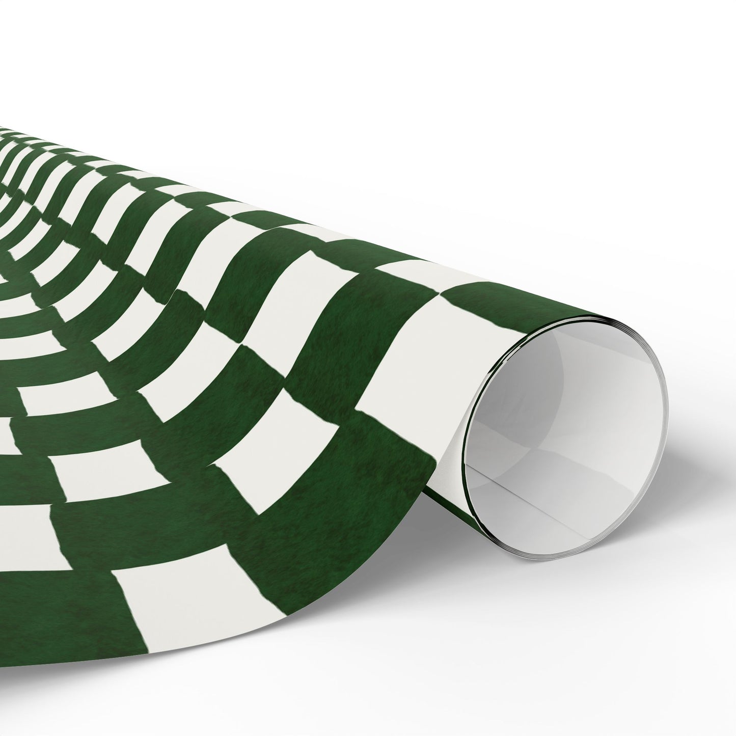 Green Checkered Wrapping Paper Roll