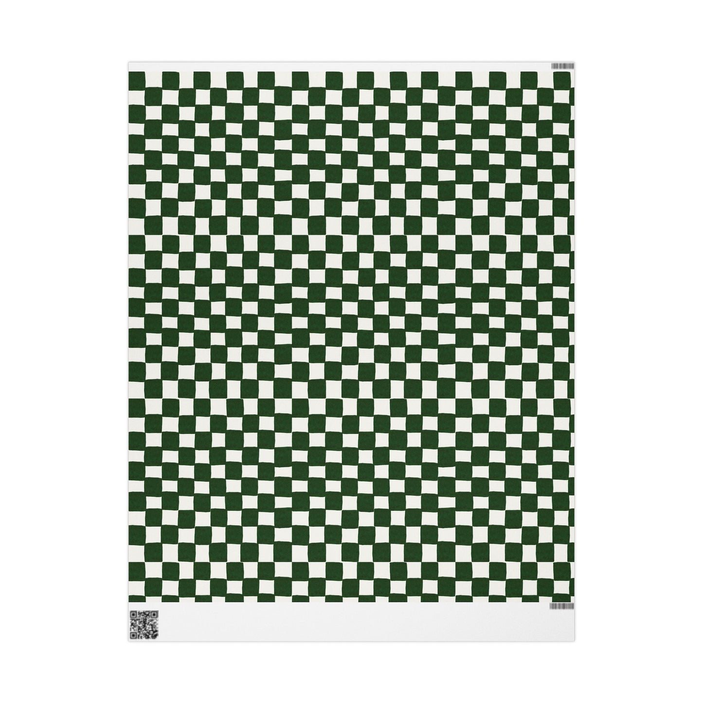 Green Checkered Wrapping Paper Roll
