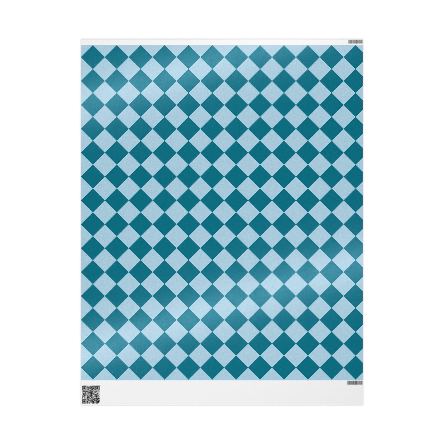 Turquoise Diamond Wrapping Paper Roll