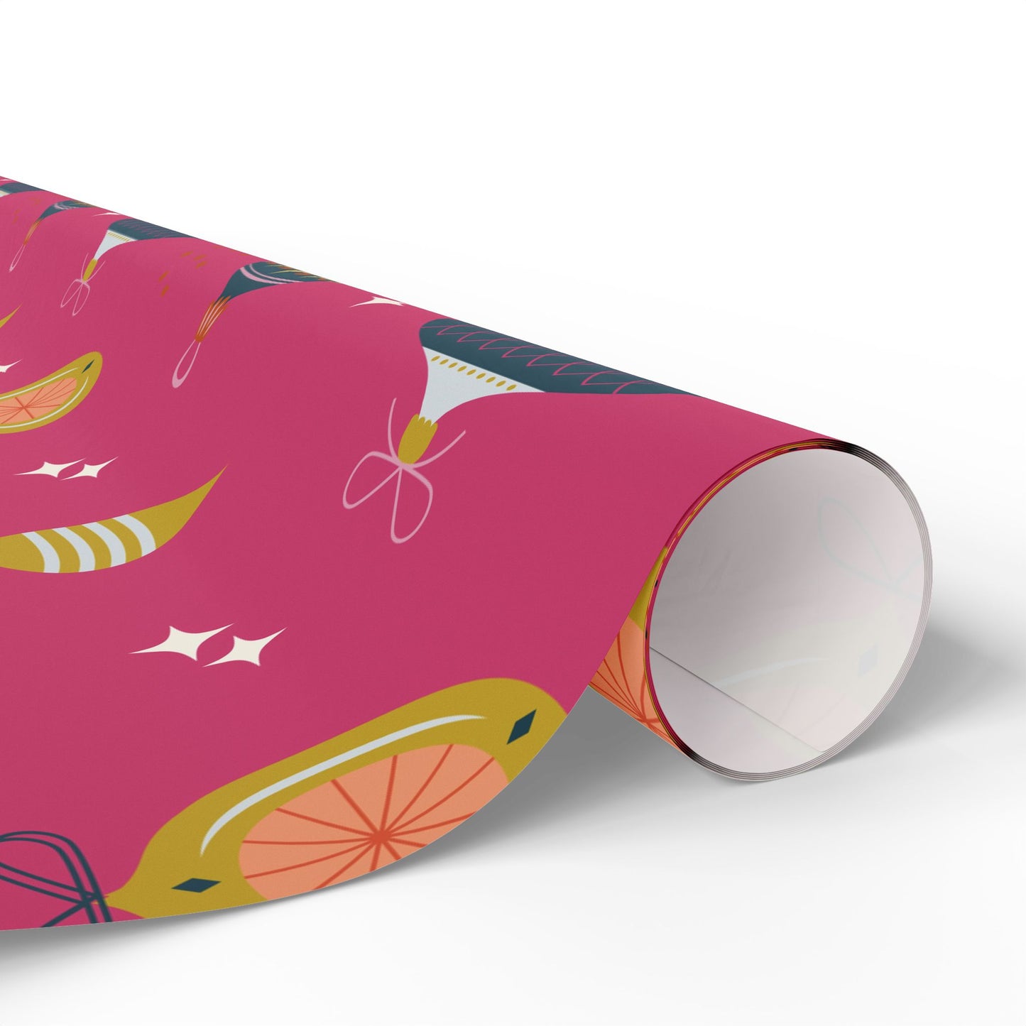 Mid Century Ornaments Wrapping Paper Roll