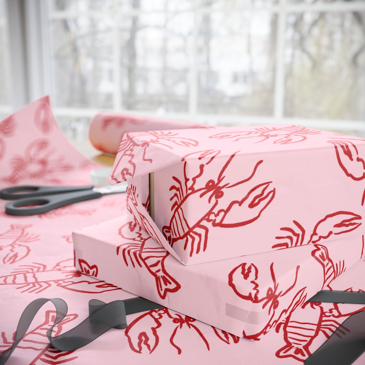 Lobster Wrapping Paper Roll