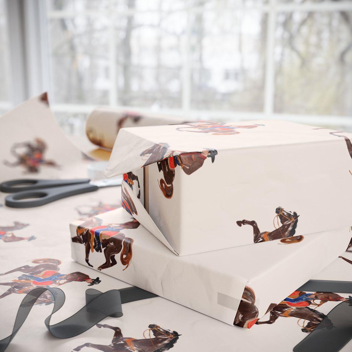 Ridin' Cowboy Wrapping Paper Roll