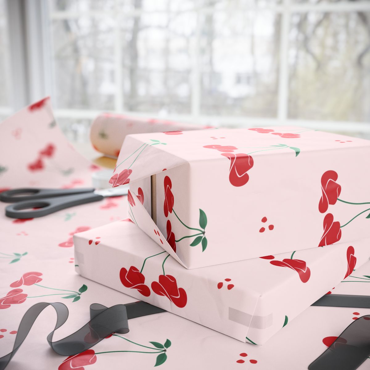 Western Cherries Wrapping Paper