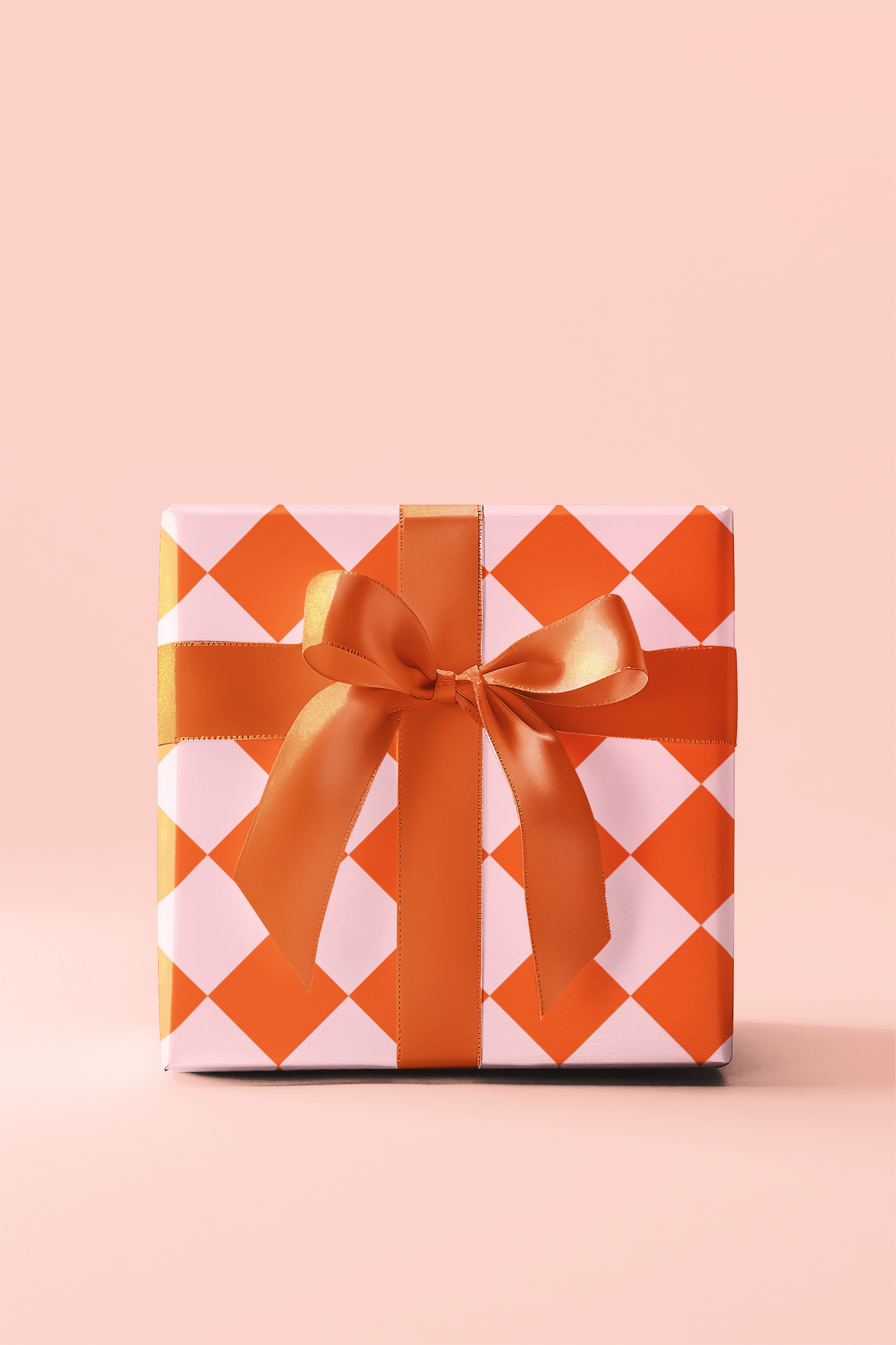 Orange & Pink Wrapping Paper Roll