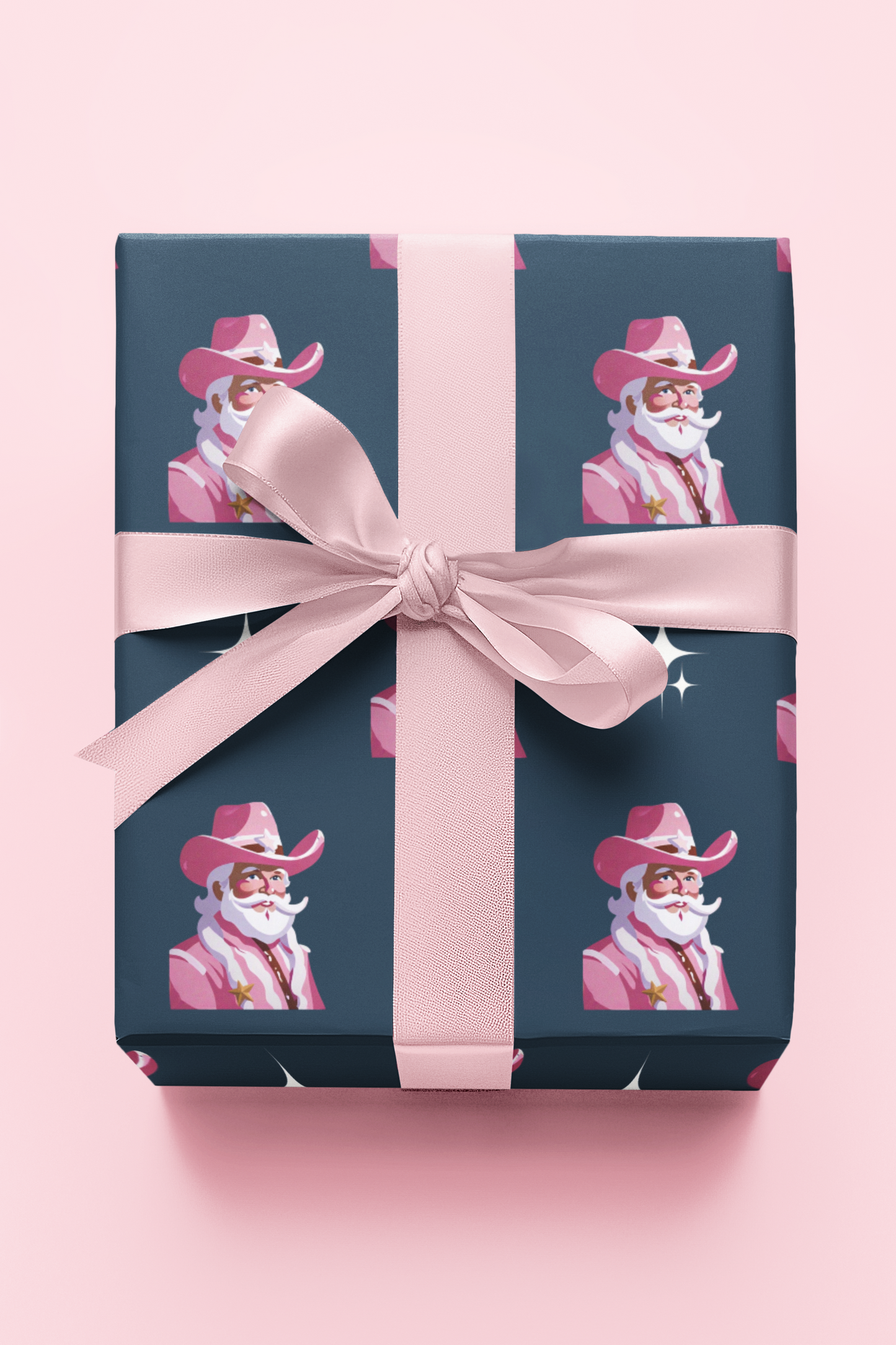 Cowboy Santa Wrapping Paper