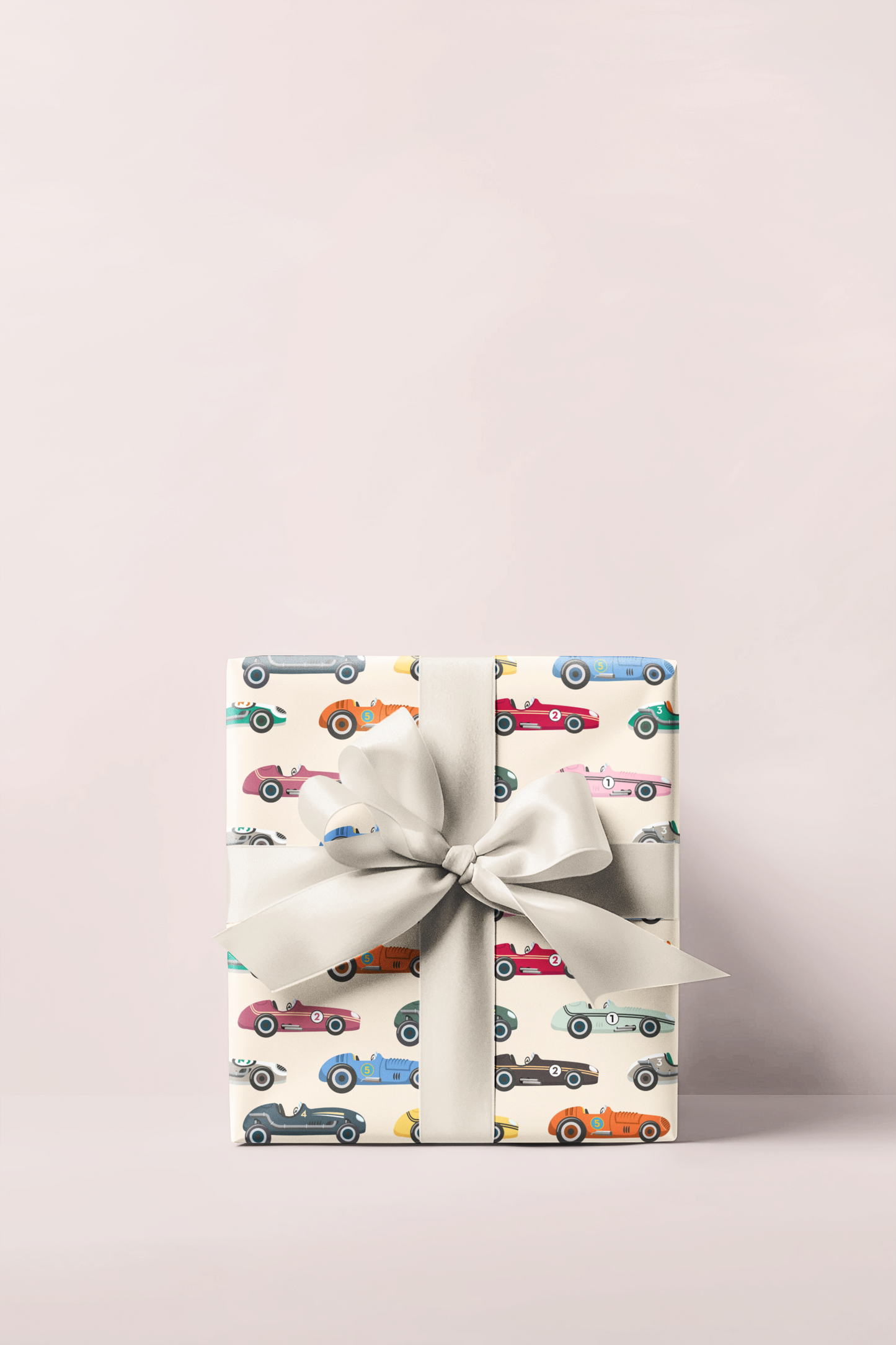 Vintage Race Cars Wrapping Paper Roll