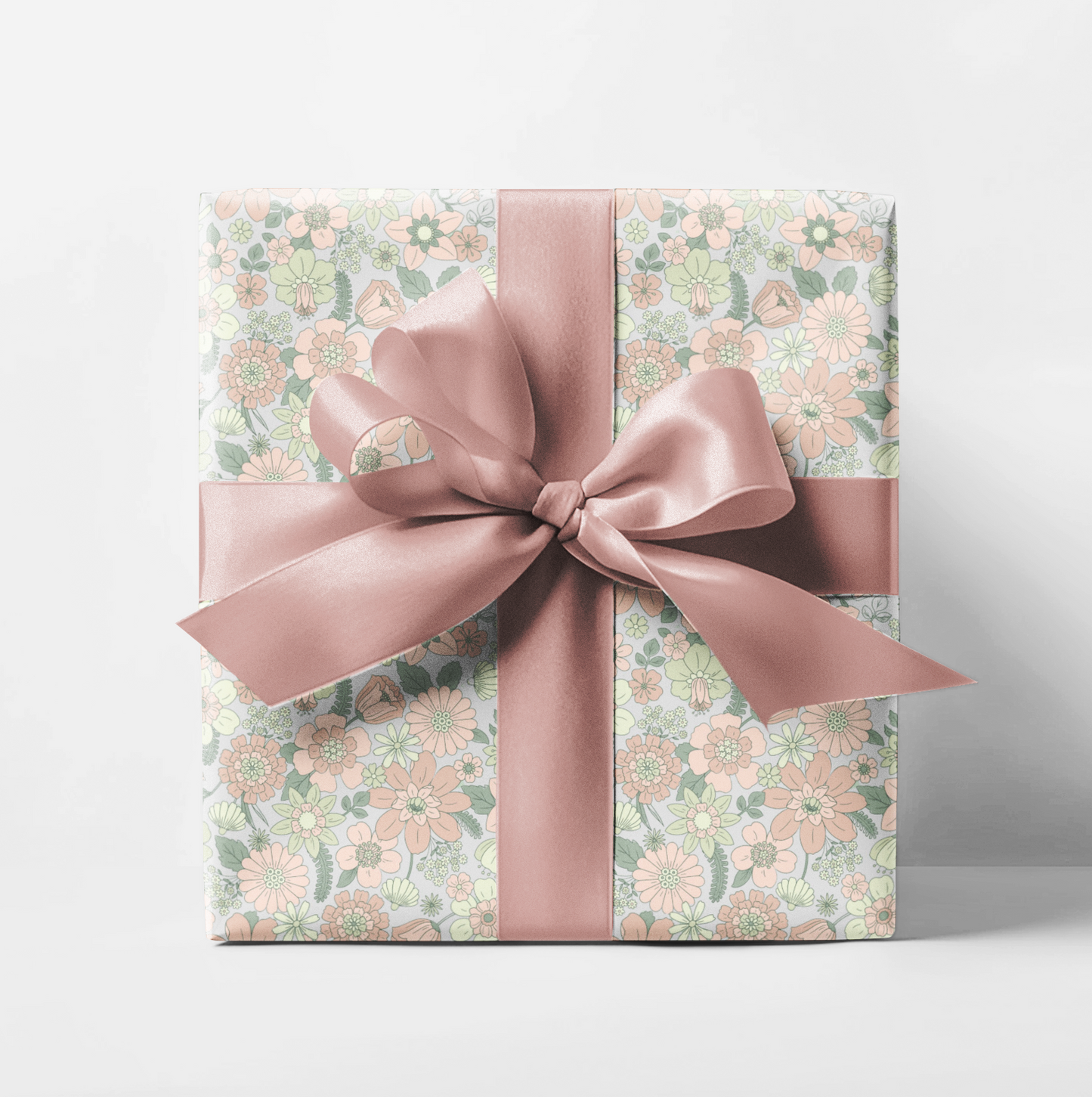 Soft Floral Wrapping Paper Roll