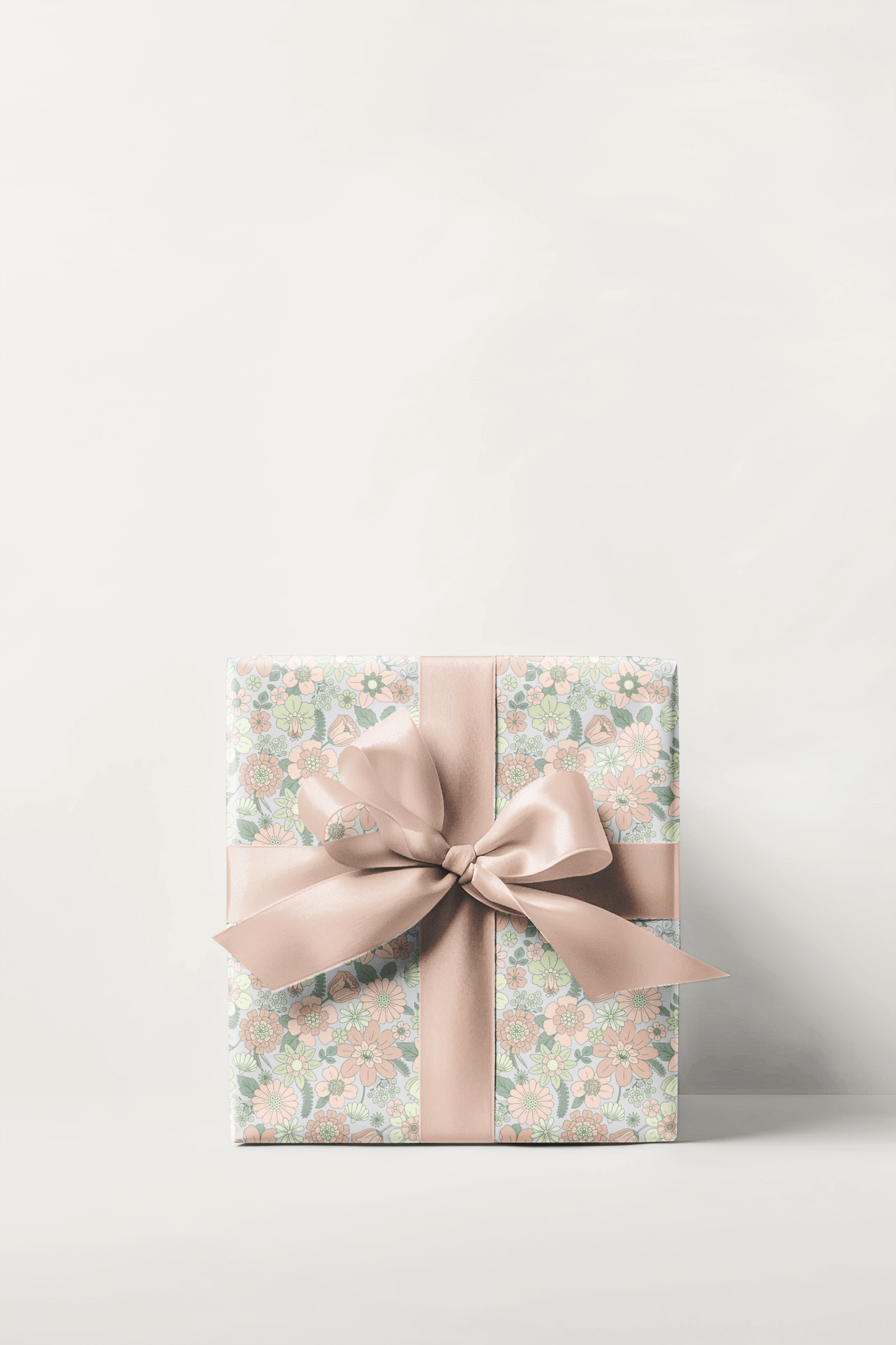 Soft Floral Wrapping Paper Roll