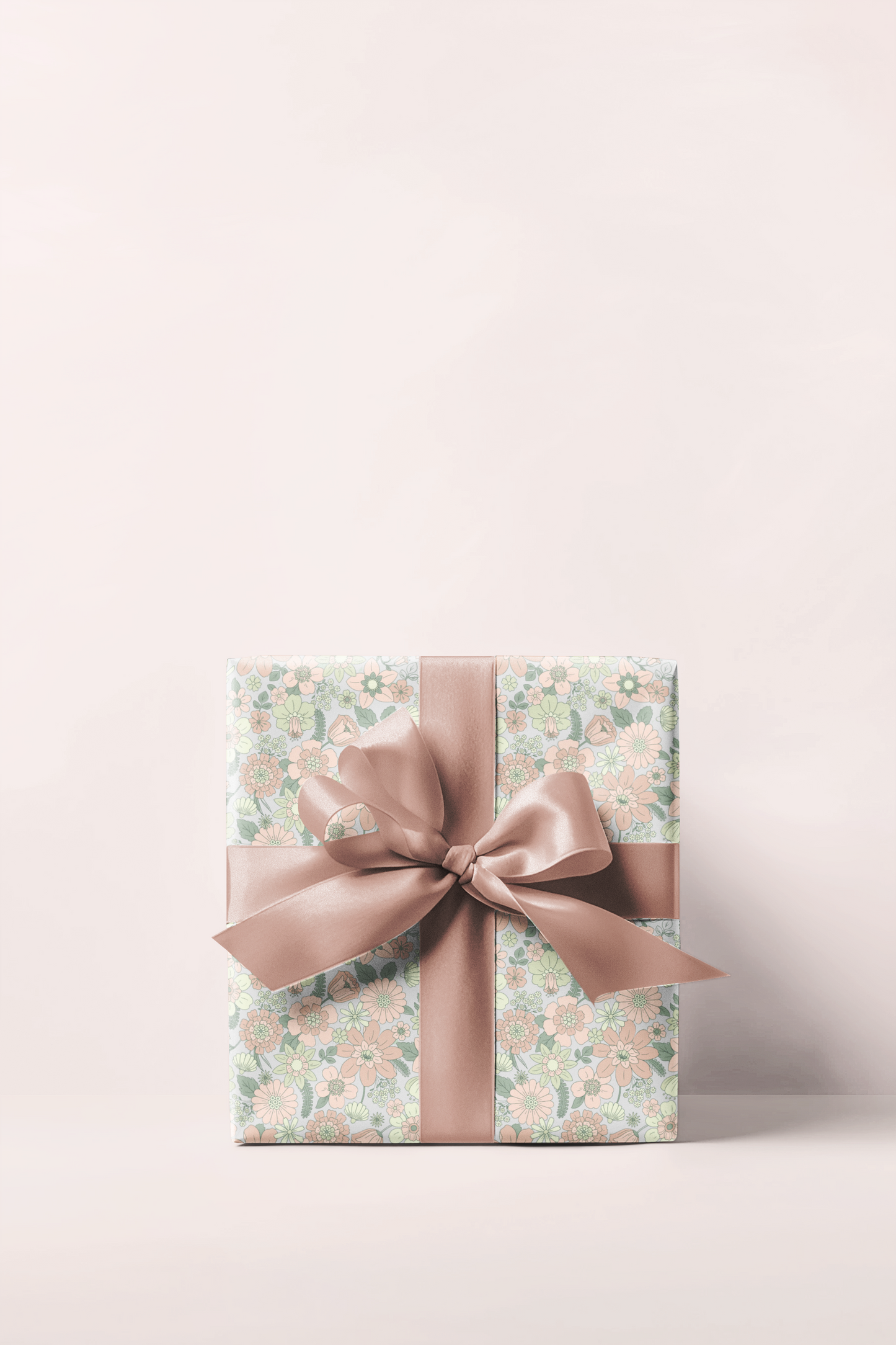 Soft Floral Wrapping Paper Roll