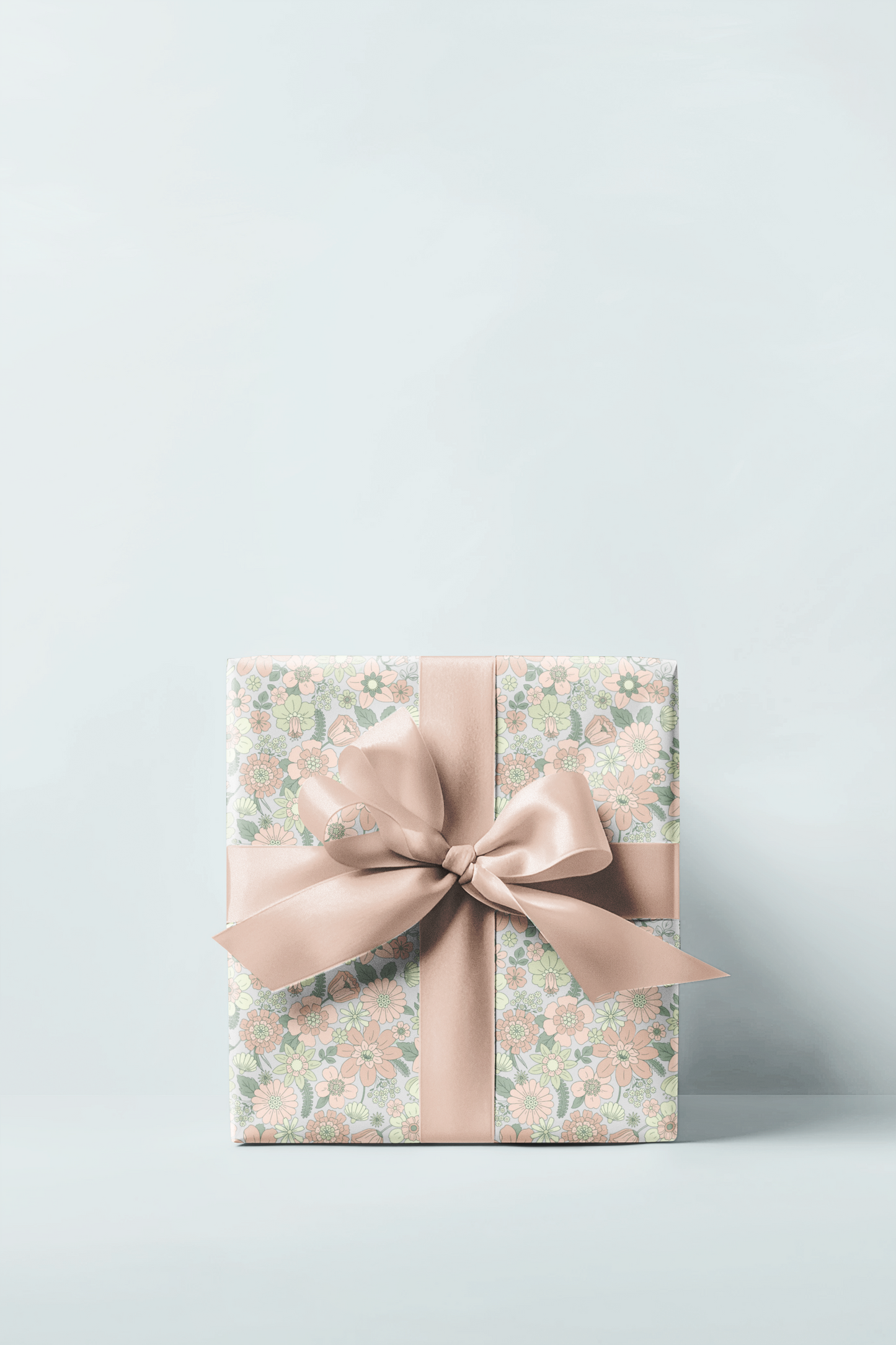 Soft Floral Wrapping Paper Roll
