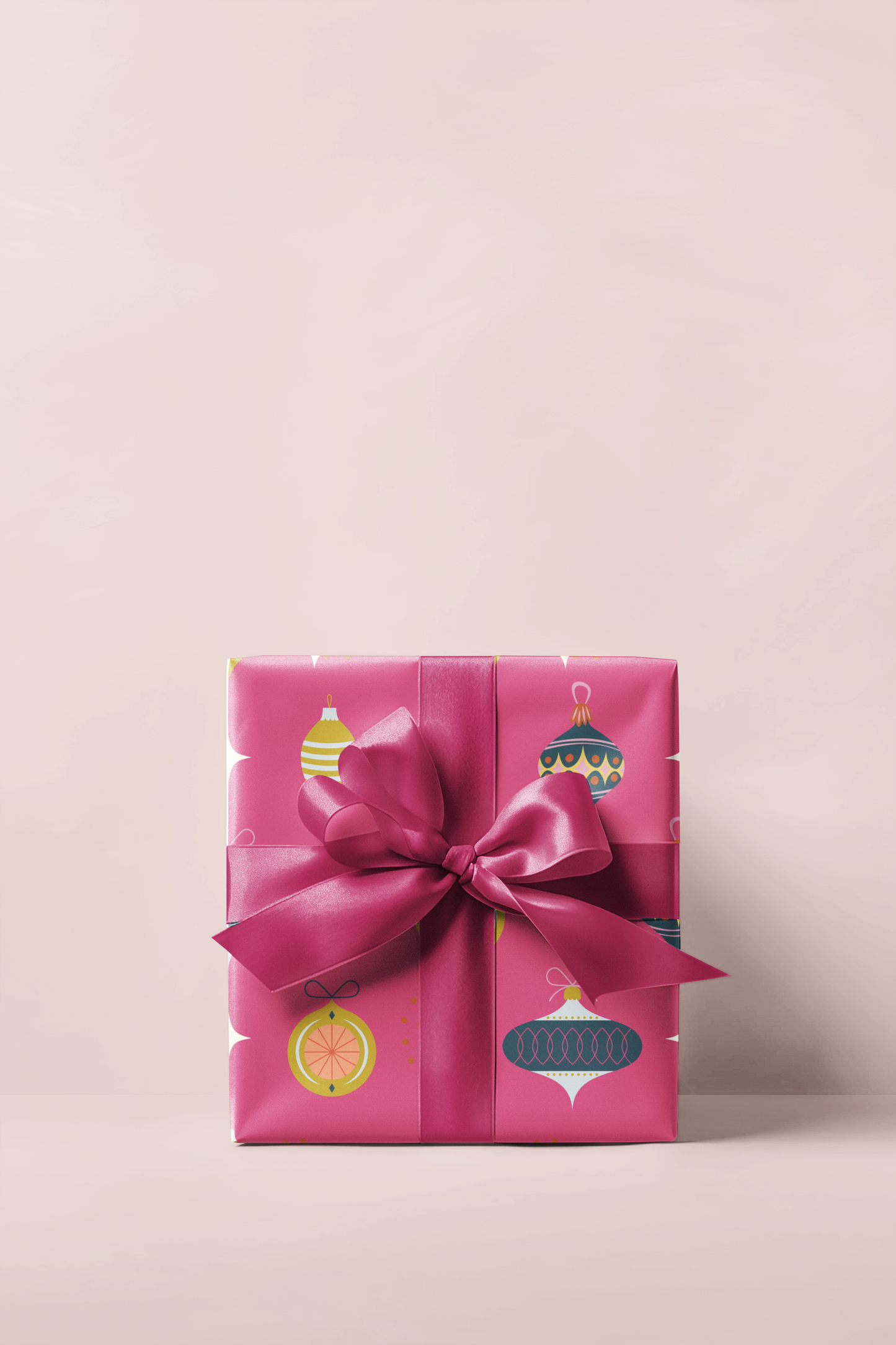 Mid Century Ornaments Wrapping Paper Roll