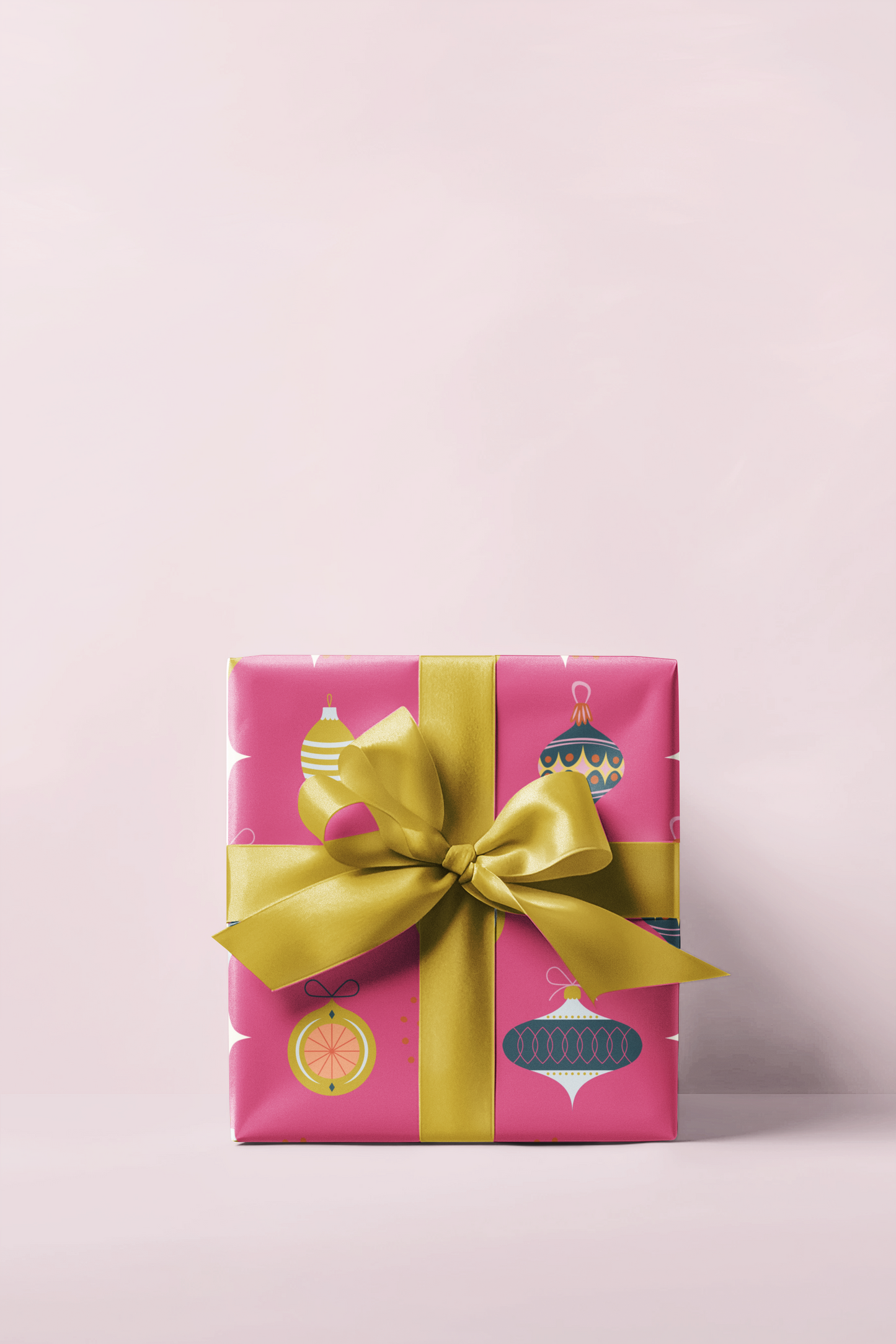 Mid Century Ornaments Wrapping Paper Roll