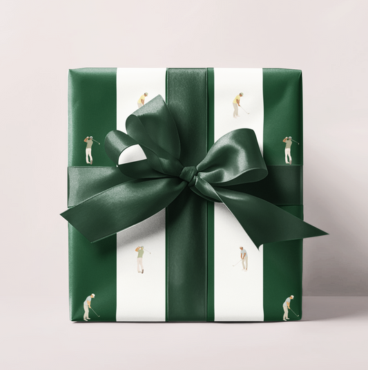 Golf Striped Wrapping Paper Roll