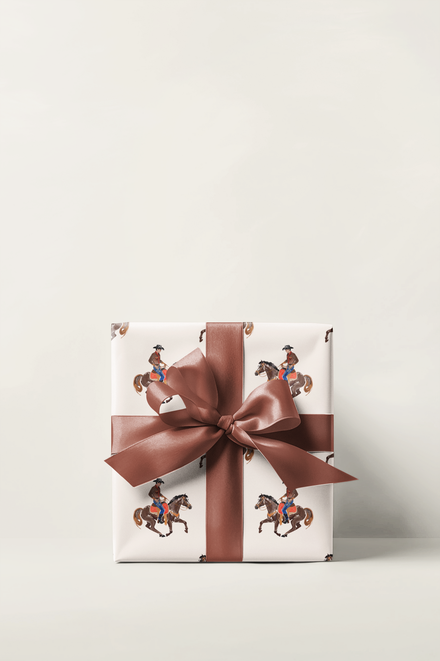 Ridin' Cowboy Wrapping Paper Roll
