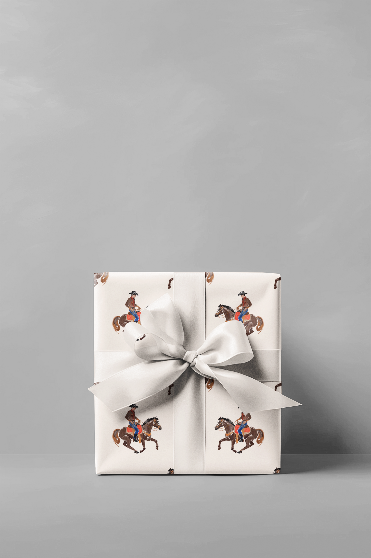 Ridin' Cowboy Wrapping Paper Roll
