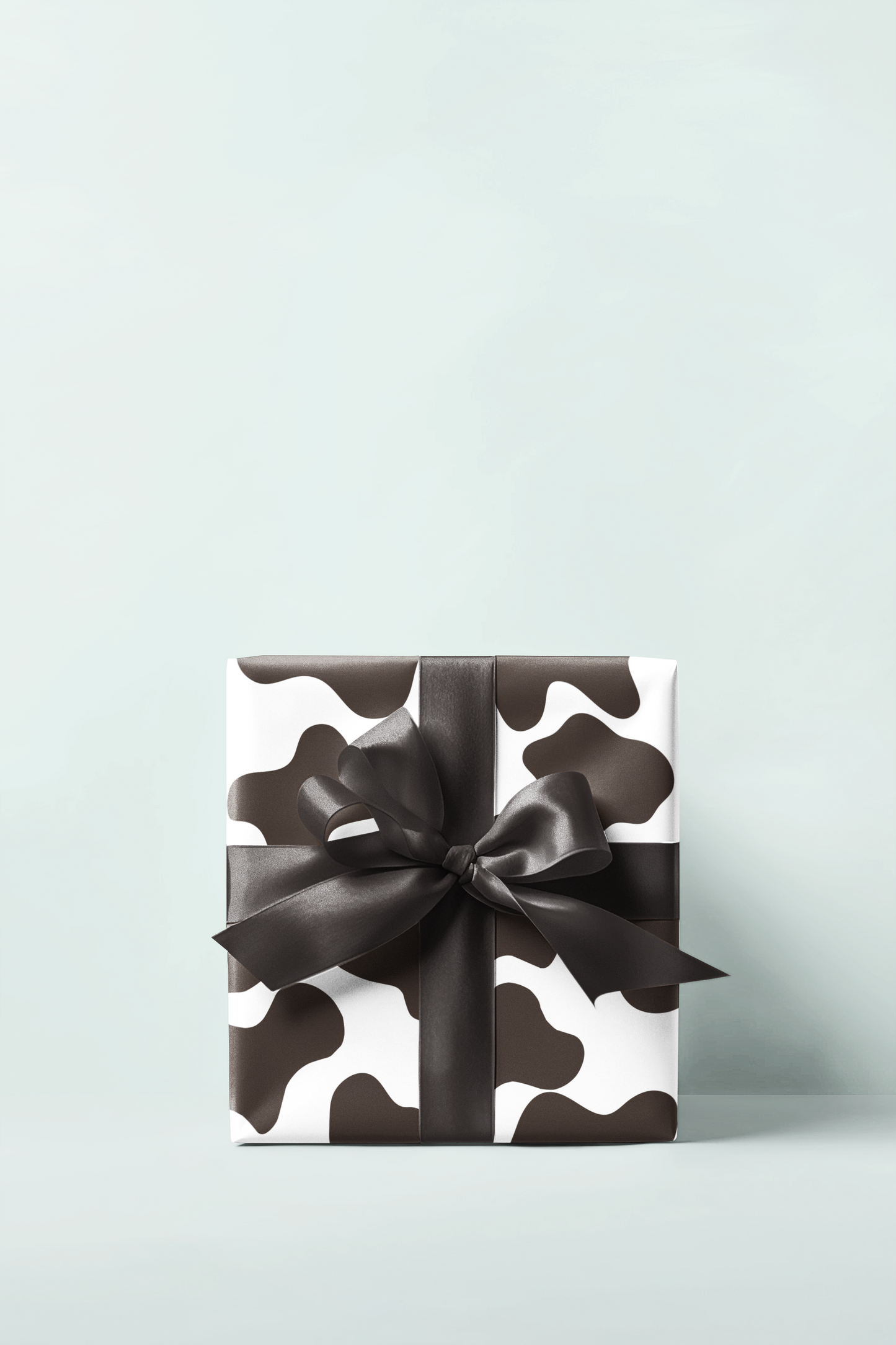Black Cowhide Wrapping Paper, Western Cow Gift Wrap