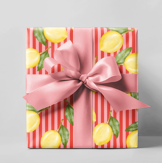 Strawberry Lemonade Wrapping Paper Roll