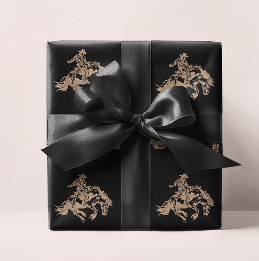 Cowboy Western Wrapping Paper Roll