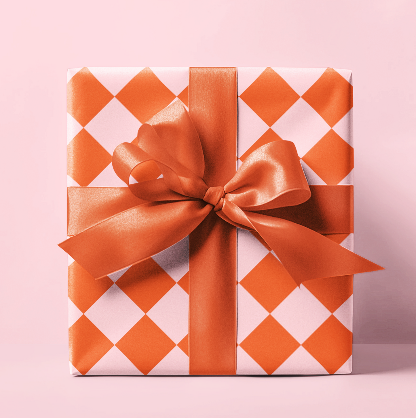 Orange & Pink Wrapping Paper Roll