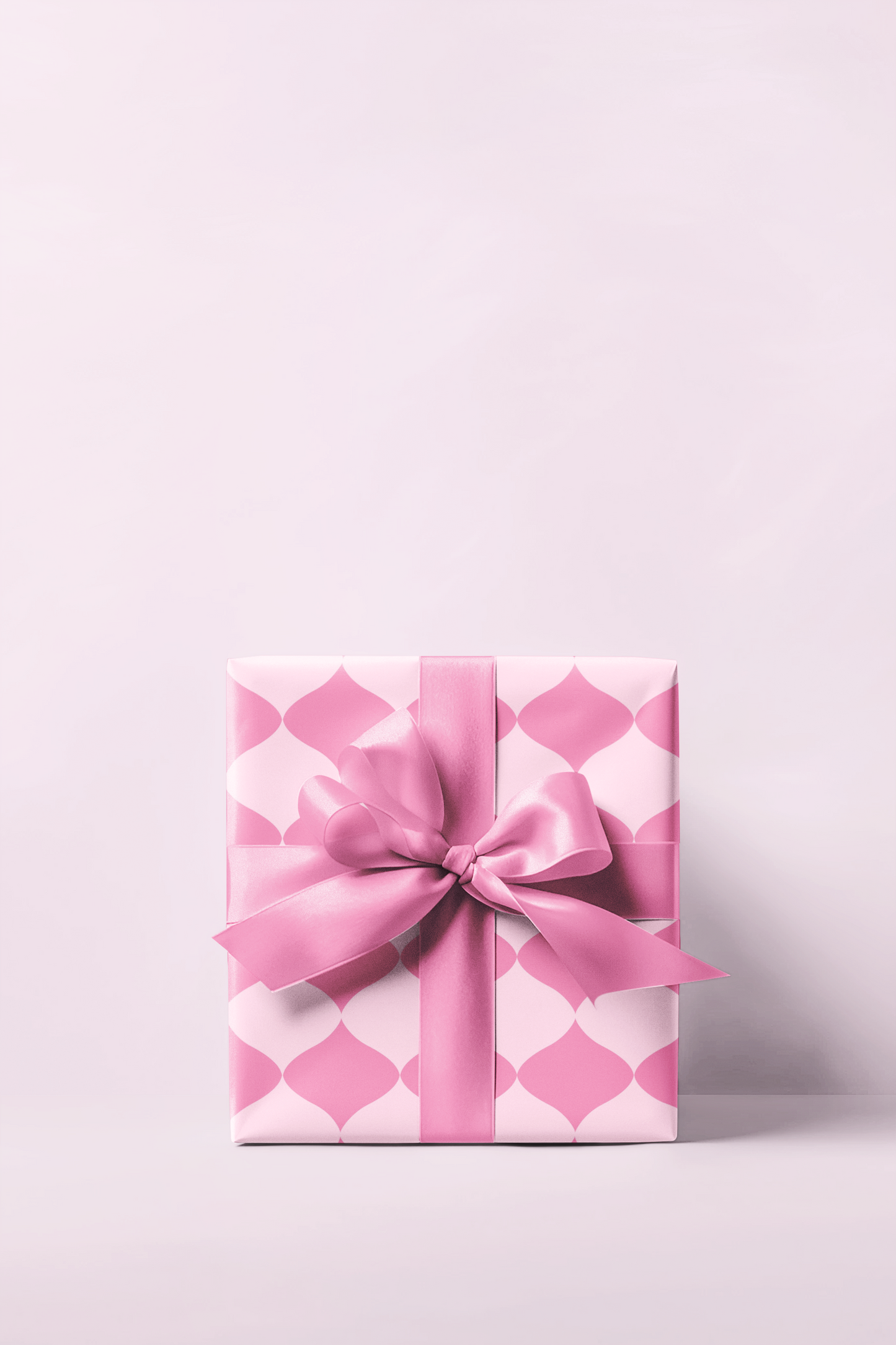 Pink Geometric Wrapping Paper Roll