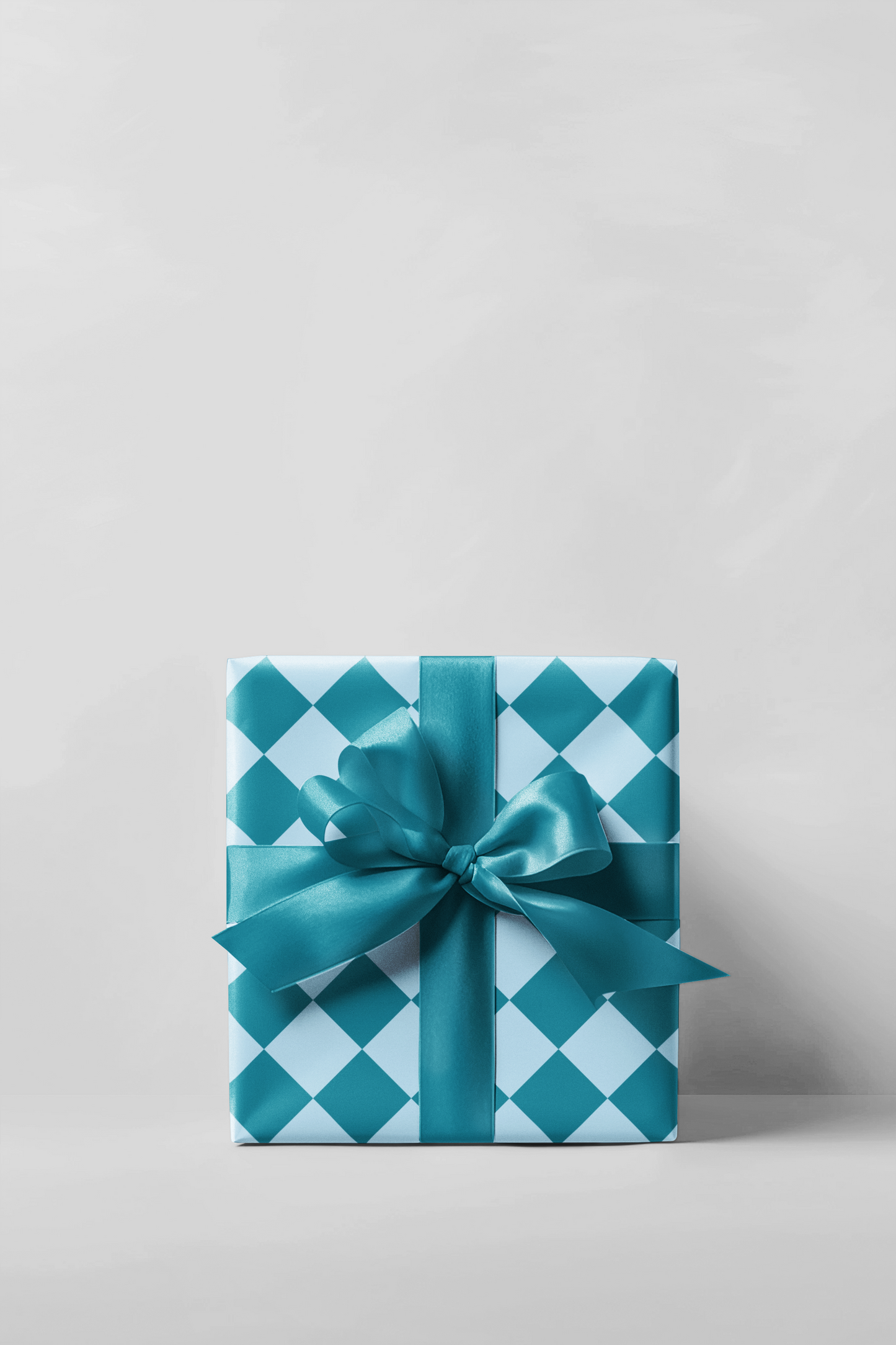 Turquoise Diamond Wrapping Paper Roll