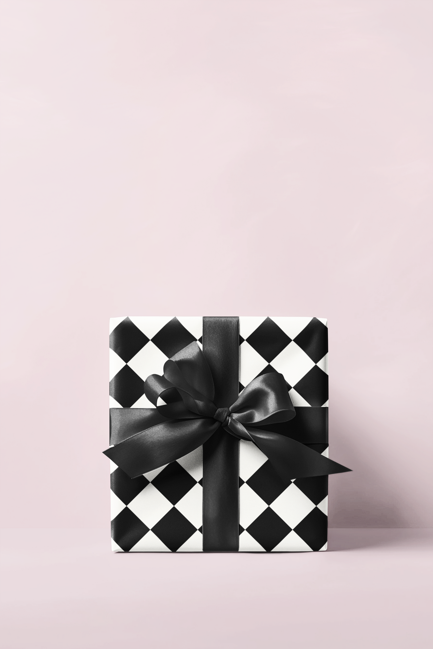 Black & White Diamond Wrapping Paper Roll