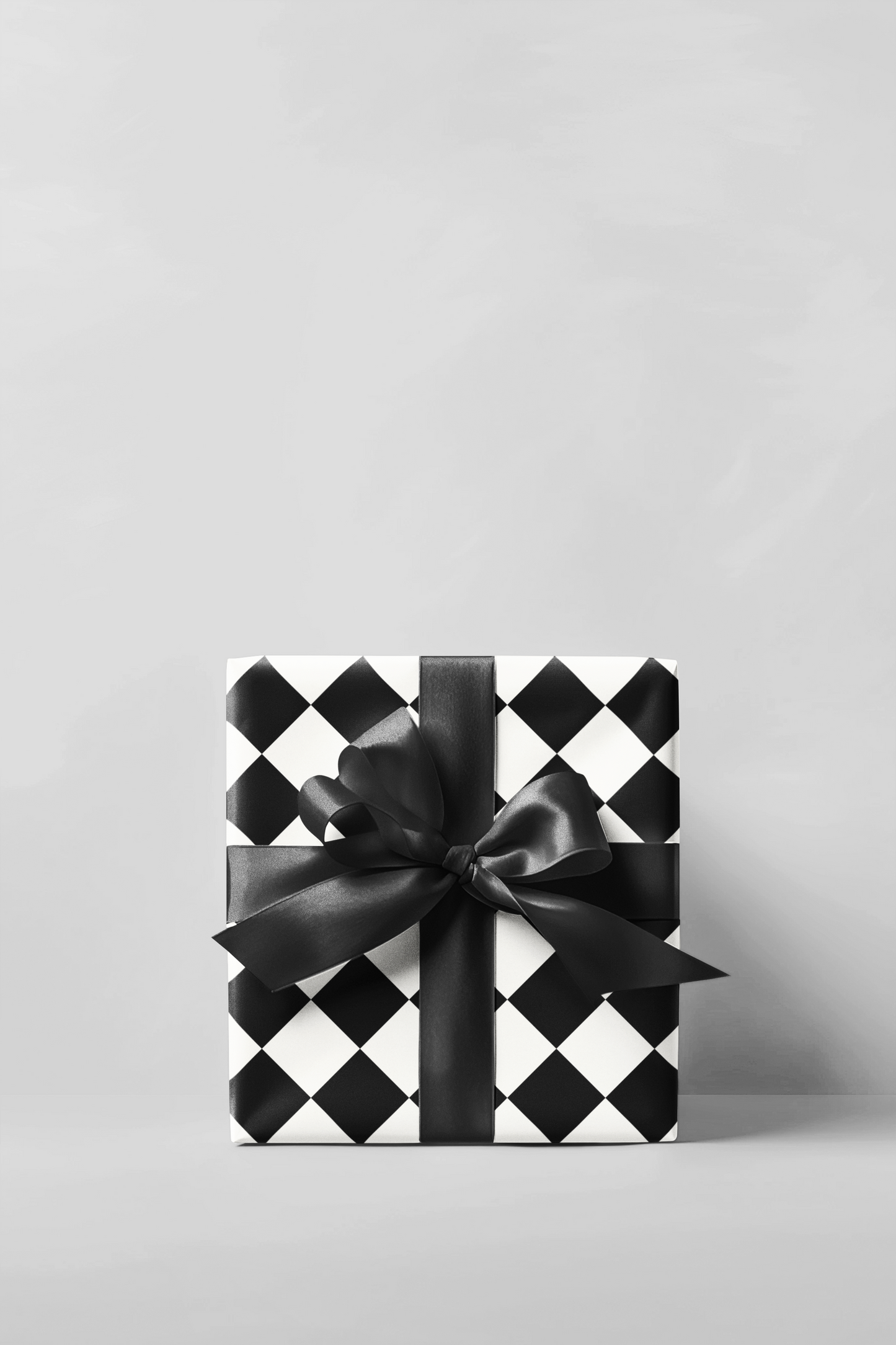 Black & White Diamond Wrapping Paper Roll