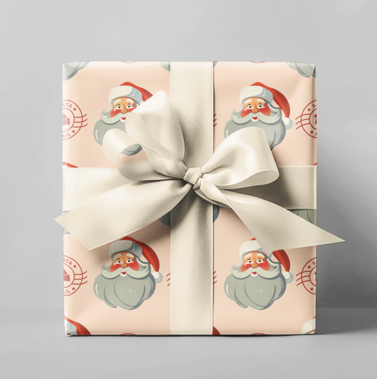 From Santa Christmas wrapping Paper, Vintage Santa Wrapping Paper