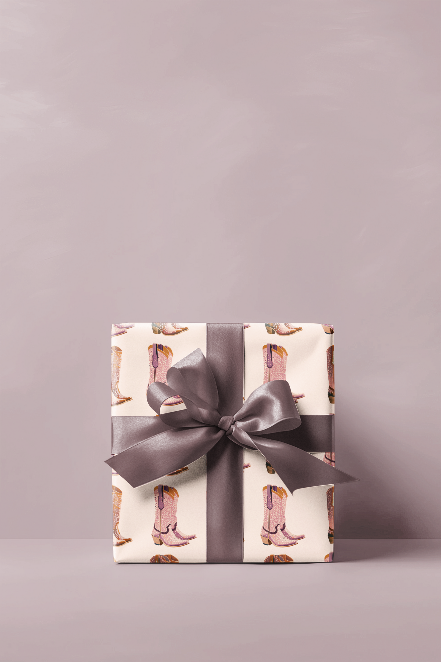 Sand Cowboy Boots Wrapping Paper, Preppy Wrapping Paper Roll
